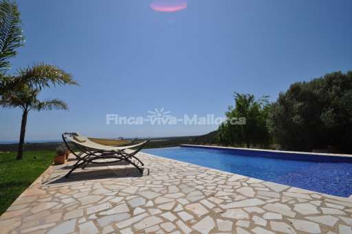 Finca Climent, Pool, Sonnenliege, Terrasse