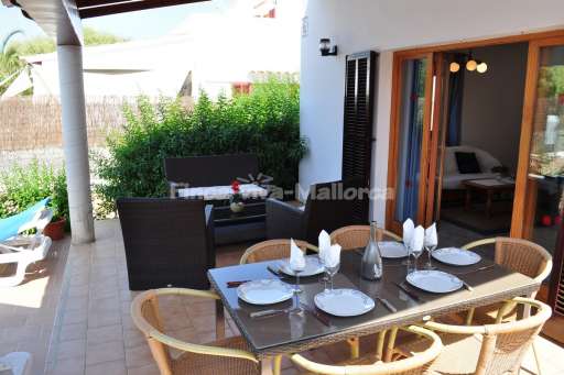 Casa Cala d'Or, überdachte Terrasse, Essbereich, Lounge