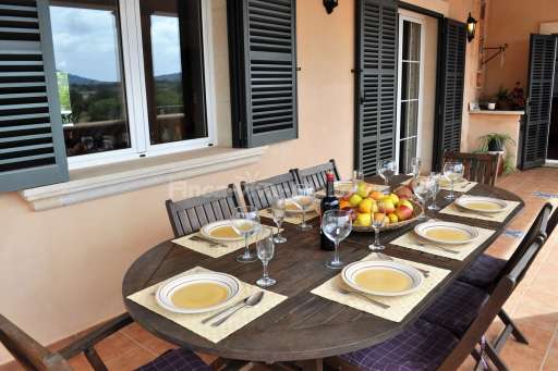 Finca Magda Cas Concos, Terrasse, Essbereich