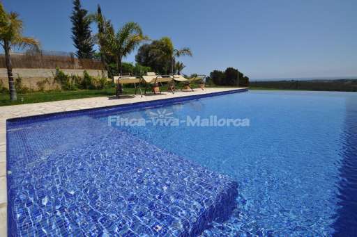 Finca Climent, Pool, Sonnenliege, Terrasse