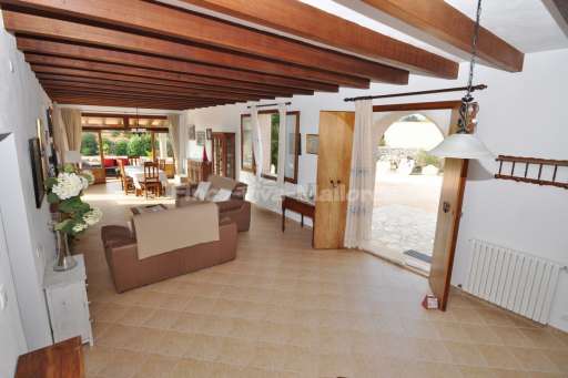 Finca Cati Cala Figuera, Wohnzimmer, Eingangsbereich, Essbereich