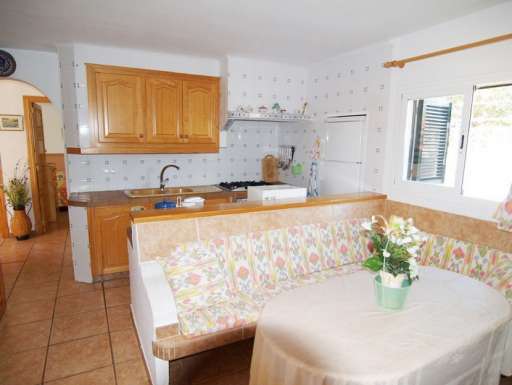 Chalet Lopez, Küche, Esszimmer, Essbereich