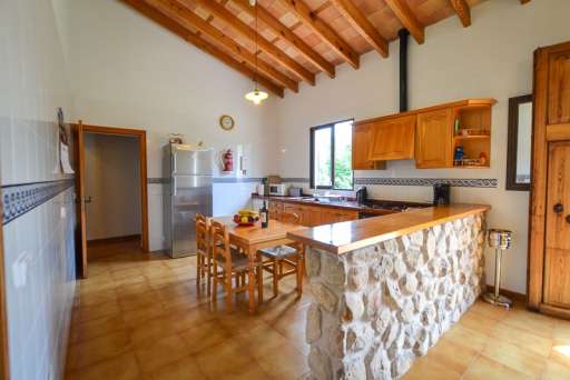 Villa Miguel Sa Pova, Küche, Essbereich, Theke