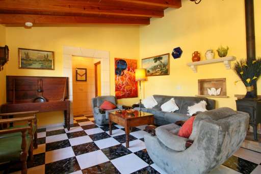 Finca Fullos Pollenca, Wohnzimmer, Sofa