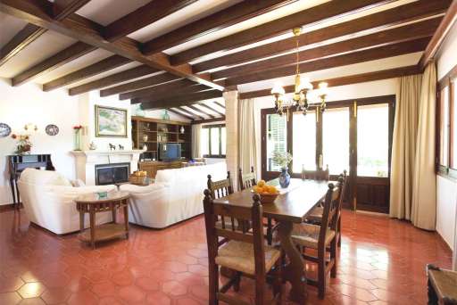 Casa Estades Gran Pollenca, Esszimmer, Essbereich, Wohnzimmer, Sofa