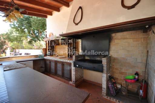 Finca Cas Concos, Außenküche, Pizzaofen