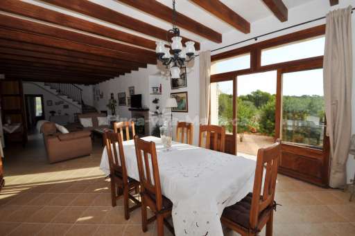 Finca Cati Cala Figuera, Essbereich, Wohnzimmer