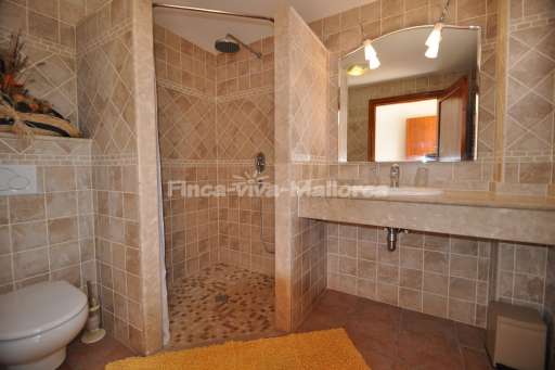Casa de Rivas Cala Sanau, Badezimmer, ebenerdige Dusche