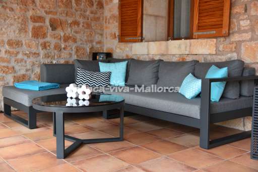 Casa Santanyi, Lounge, überdachte Terrasse