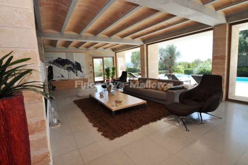 Villa Jose Sa Mola, Wohnzimmer, Panoramafenster