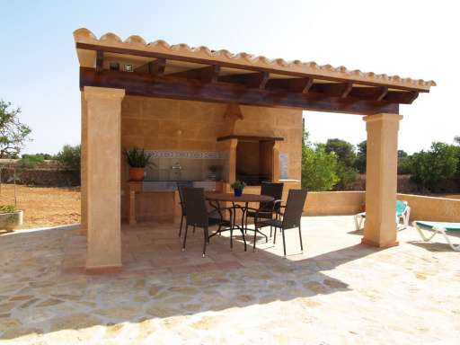 Casa Satanca, überdachte Terrasse, Sitzmöglichkeit, Essbereich