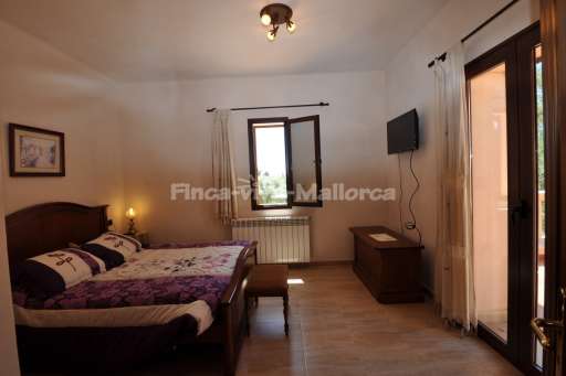 Villa Frutas, Schlafzimmer, Doppelbett, Terrasse