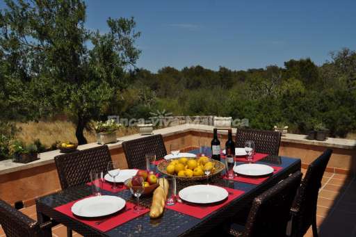 Finca Cati Cala Figuera, Terrasse, Essbereich