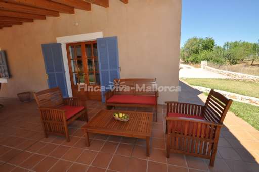 Casita Turita, überdachte Terrasse, Sitzmöglichkeit