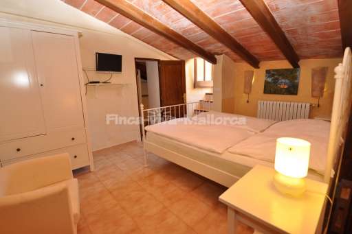 Finca Cas Concos, Schlafzimmer, Doppelbett