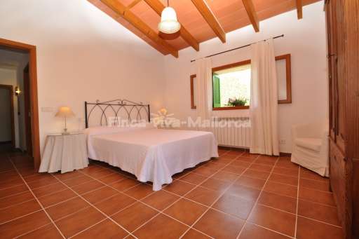 Finca Can Pelat, Schlafzimmer, Doppelbett