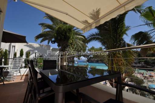 Bungalow Playa d Or, Balkon, Meerblick, Sitzmöglichkeit, Essbereich, Sonnenschutz