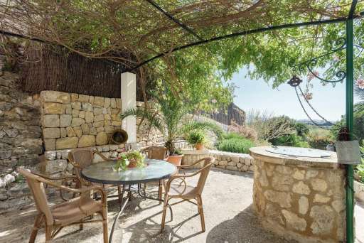 Finca Piedra Port de Pollenca, Terrasse, Sitzmöglichkeit