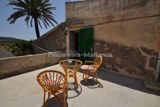 Finca Can Pelat, Dachterrasse, Sitzmöglichkeit
