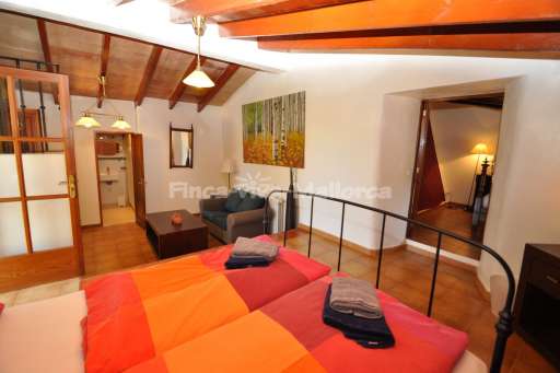Finca Cas Concos, Schlafzimmer, Doppelbett