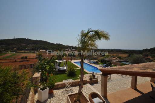 Finca David, Pool, Audblick, Sonnenliege