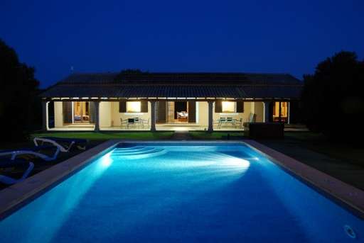 Villa Miguel Sa Pova, Poo, Haus, Nachtaufnahme, beleuchtet