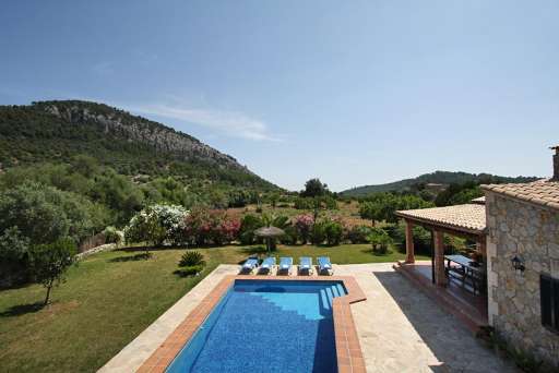 Casa Caragola Pollenca, Pool, Garten, Terrasse, Ausblick