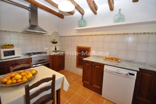 Finca Can Pelat, Küche, Essbereich