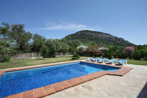 Casa Caragola Pollenca, Pool, Garten, Ausblick