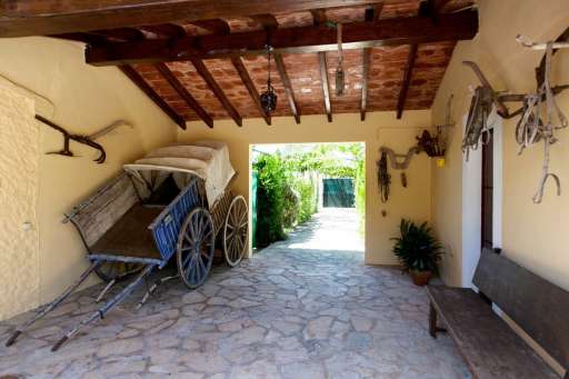 Casa Estades Gran Pollenca, überdachte Terrasse