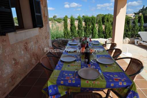 Casa Pedro, überdachte Terrasse, Essbereich