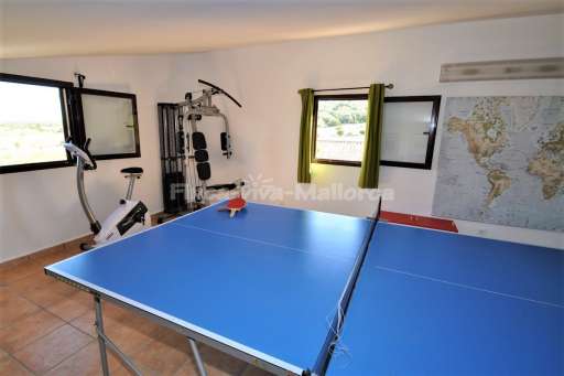 Finca Escala, Fitnessraum, Fitness, Tischtennis