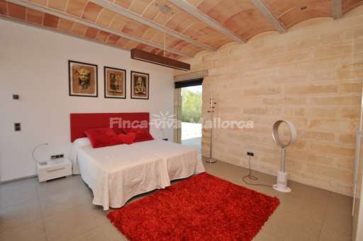 Villa Jose Sa Mola, Schlafzimmer, Doppelbett