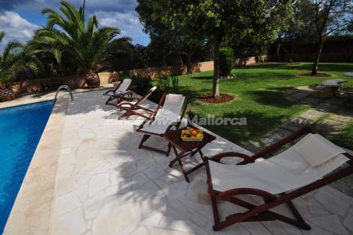 Casa de Rivas Cala Sanau, Pool, Garten, Sonnenliege