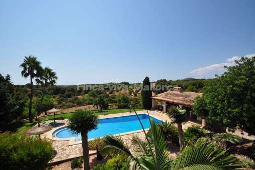 Finca Can Torre, Pool Haus, Garten, Luftaufnahme