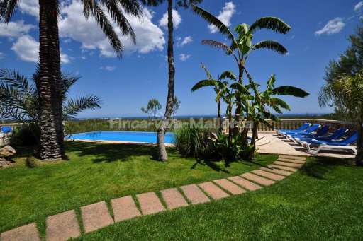 Finca Grandiosa, Pool, Garten, Sonnenliege