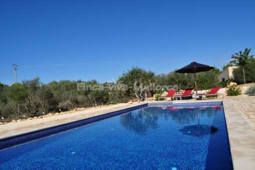 Casa Nova, Pool, Sonnenliege, Sonnenschirm