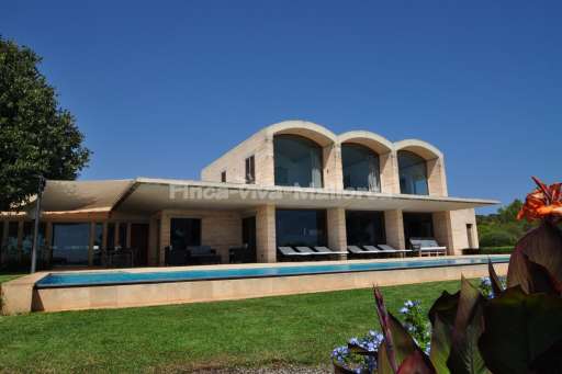 Villa Jose Sa Mola, Pool, Haus, Panoramafenster, Sonnenliege