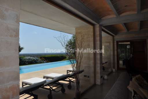 Villa Jose Sa Mola, Pool, Panoramafenster, Sonnenliege
