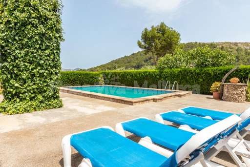 Casita Oliver Port de Pollenca, Pool, Terrasse, Sonnenliege