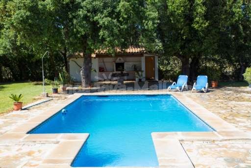 Finca Cantor Pollenca, Pool Terrasse, Garten, Außendusche, Sonnenliege