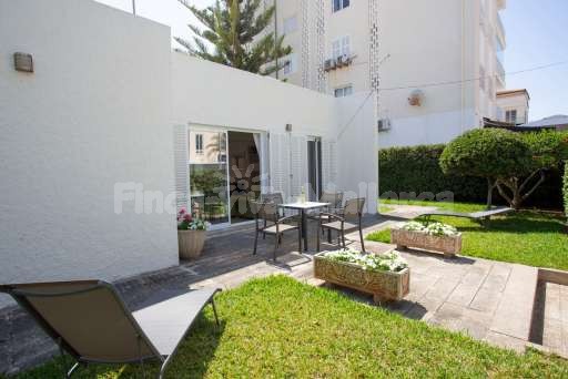 Chalet Caro Can Picafort, Garten, Esstisch, Haus, Sonnenliege