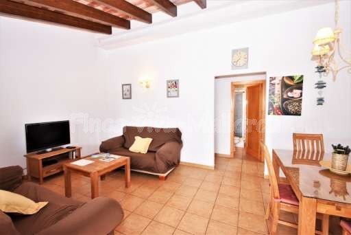 Finca Comellar Santanyi, Esszimmer, Essbereich, Whnzimmer, Sofa