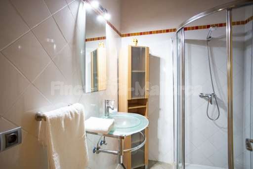 Finca Es Biali, Badezimmer, Dusche