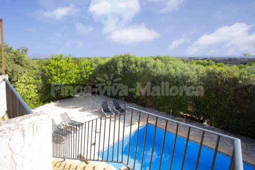 Finca Es Biali, Pool, Terrasse, Ausblick
