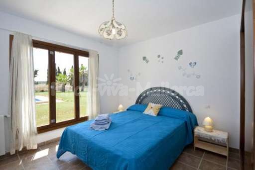 Finca Leda Can Picafort, Doppelzimmer, Doppelbett, Schlafzimmer