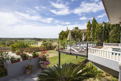 Finca Can Mosilla, Terrasse, Garten, Ausblick