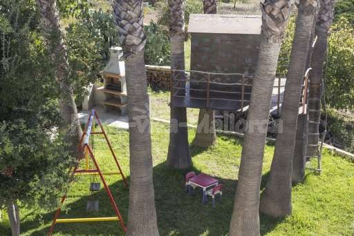 Finca Can Mosilla, Garten, Baumhaus, Schaukel