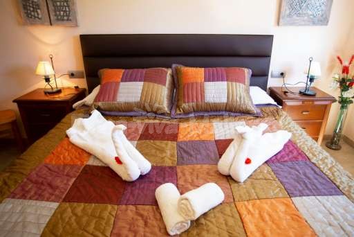 Finca Olivo Muro, Schlafzimmer, Doppelbett