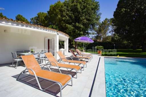 Casa Rendo Sa Pobla, Pool, Terrasse, Sonnenliege, Sonnenschirm